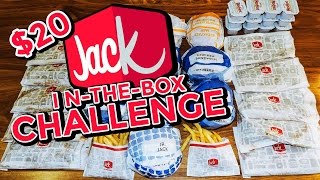 JACK IN THE BOX 20 VALUE MENU CHALLENGE [upl. by Nerok589]