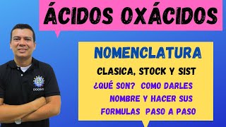 NOMENCLATURA DE ÁCIDOS OXACIDOS [upl. by Notsrik]