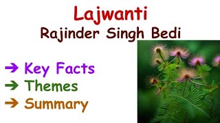 Lajwanti by Rajinder Singh Bedi Summary in HindiUrduEnglish Themes [upl. by Dranyl]