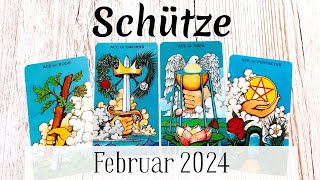 SCHÜTZE  Februar 2024 • Schöne Zeiten erwarten Dich Etwas ist sehr mysteriös • Tarot [upl. by Suneya]