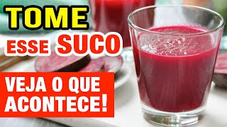 Benefícios do SUCO DE BETERRABA Veja o que acontece na Saúde Músculos Como Tomar e Dicas [upl. by Aihsinat]