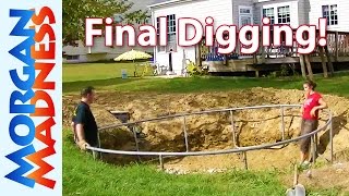 Final Digging for the InGround Trampoline [upl. by Suolevram]