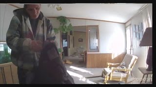 Video Burglar caught on camera while homeowner watches [upl. by Aenyl]