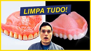 Aprenda a higienizar prótese e dentadura do jeito certo [upl. by Kirat493]