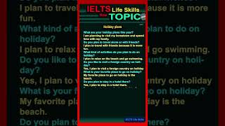 IELTS Life Skills  Holiday plans [upl. by Barton]