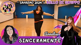 quotSINCERAMENTEquot Annalisa  Ballo di gruppo  Sanremo 2024  Coreografia M° Laura Civitella [upl. by Dellora46]