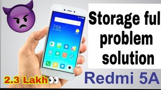 Redmi 5A mobile storage full problem solution  how to free memory space in redmi mobile video [upl. by Loux]