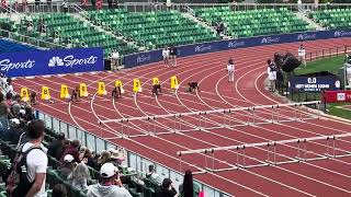 Heptathlon 100m Hurdles 2024 US Olympic Trials Heat 1 Taliyah Brooks Anna Hall Atherley 1273 [upl. by Brittnee]