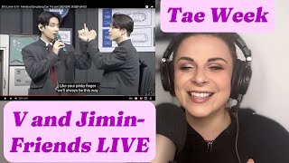 Reacting to BTS V and Jimin Friends Live [upl. by Chevy]