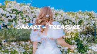 slowedreverb 다라리 DARARI  TREASURE Romanized Lyrics [upl. by Nahsar992]