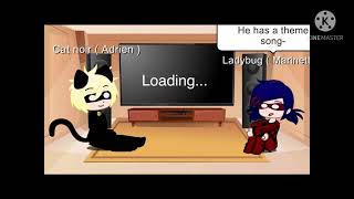 Ladybug and cat noir react to hawkmoths theme song 🎵 [upl. by Conias790]