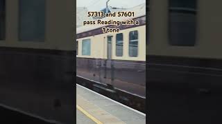 57313 and 57601 pass Reading with a toot [upl. by Alywt]