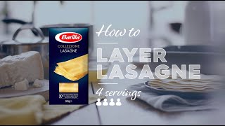 How to layer lasagne  Vegetarian [upl. by Halsy]