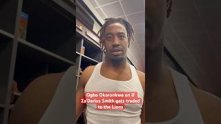 Browns Ogbo Okoronkwo on if Za’Darius Smith gets traded to the Lions [upl. by Avirt]