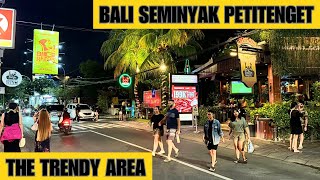 Bali Seminyak Night Street Walk Today Seminyak Nightlife Video Vlog [upl. by Odlavu]