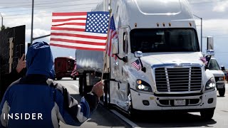 Inside the Trucker Convoy Heading to Washington DC [upl. by Lleryt]