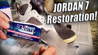 How to clean stained Jordan 7 Bordeaux with Reshoevn8r [upl. by Uranie]