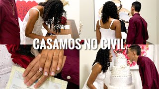 CASAMENTO NO CIVIL  arrumese comigo para casar vlog [upl. by Louie]