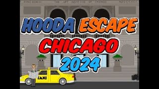 Hooda Escape Chicago 2024  Walkthrough  Hints  Cheats [upl. by Anaid437]