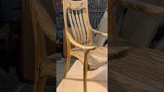 Sam Maloof style chair in solid zebrawood [upl. by Strickman284]