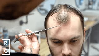 The BEST HAIRCUT amp Advice For A RECEDING HAIRLINE Part 2 [upl. by Guerin5]