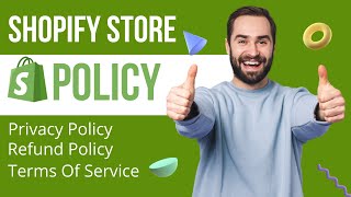 How to add Shopify Store Policy  Shopify Refund Policy  Privacy Policy  Terms of Service [upl. by Lazaro255]