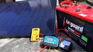 Can WAAREE 400 Watt Solar Panel Charge a 150AH Battery in 1 DAY  Vaari solar panel SolarTechsool [upl. by Amian]