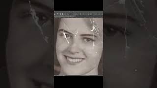 How To Restore Old Photos In Photoshop shorts restoration australia edit russia usa photoshop [upl. by Eanore]