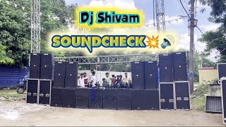 Dj Shivam 🤩 Heavy SOUNDCHECK 3 Sep Video 😱💥 8 Bass Janmastami Setup 2024  Hd sound Video [upl. by Washington]