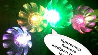 KREATIF BOTOL PLASTIK JADI BUNGA LAMPU [upl. by Melar223]