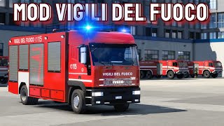 MOD VIGILI DEL FUOCO su EURO TRUCK SIMULATOR 2 [upl. by Chinua946]