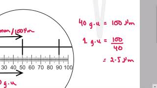 Eye piece graticule and stage micrometer part 2 past papers  AS Level Biology [upl. by Shimberg]