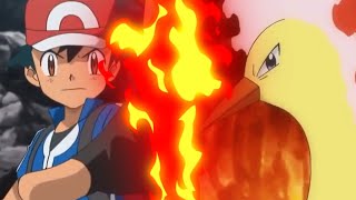 Pokémon XYZ  Ashs FletchinderTalonflame Vs Moltres AMV [upl. by Ymaj137]