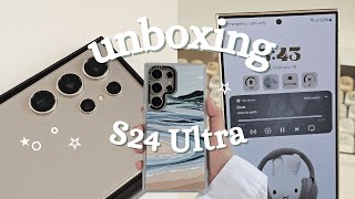 Galaxy S24 Ultra Unboxing and Customizing  cute phone cases corecolourofficial [upl. by Humfrey251]