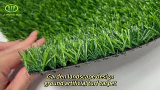 Garden landscape design—ground artificial turf carpet [upl. by Haelahk972]