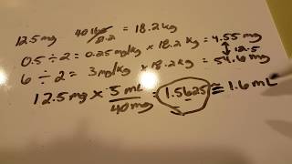 How to solve Pediatric Dosage Calculation Problems  Furosemide 125 mg 4 year old weighing 40 lbs [upl. by Setarcos267]