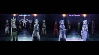 SAO 2 Opening 2 and 3 quotCouragequot Dual Screen [upl. by Bicknell]