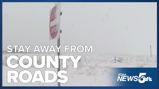 Law enforcement asking people to stay away from county roads Friday evening [upl. by Ardied865]