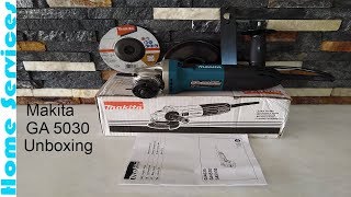 Makita 5 Inch angle grinder unboxing  GA 5030 [upl. by Silbahc]