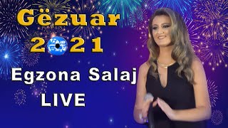 Egzona Salaj  LIVE  Official video 4K  Gëzuar 2021 [upl. by Leorsiy]