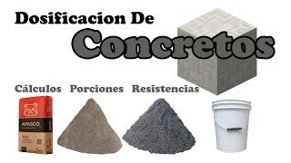 Dosificación De Concreto  Calculo De Cantidades  Resistencias  Cuantificación De Material [upl. by Dunc]