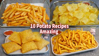 10 Amazing Potato Recipes Collections  French Fries  Potato Chip  Potato Snack [upl. by Koren376]