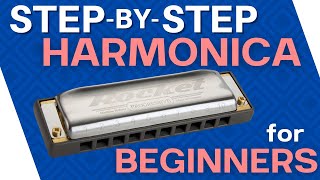 How to Play Harmonica Step By Step Beginner Blues Harp Lesson [upl. by Enom]