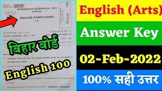 English 100 Marks Answer Key Arts  12th English 100 marks answer key 2022  Education Baba [upl. by Gussi222]