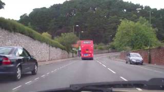 Driving from Paignton Harbour to Torquay Devon England [upl. by Akcirderf743]