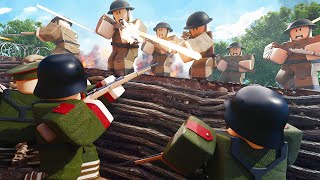 Brutal ROBLOX WW1 Trench War Simulation in Roblox Entrenched War [upl. by Adnohsel]