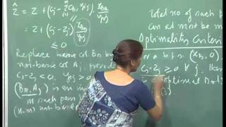 Mod01 Lec03 Moving from one basic feasible solution to another optimality criteria [upl. by Attevad]