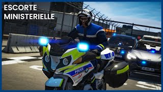 GTAV RP  Escorte ministerielle et patrouille motorisée  Police Nationale [upl. by Einapets]