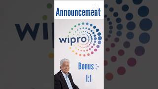 Wipro Dividend amp Bonus Share News  Wipro Share Latest News  Upcoming Bonus Share News bonusshare [upl. by Halie]