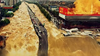 Aerial View of Chinas Flooding Calamity Extensive Devastation Revealed [upl. by Hallam67]